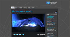 Desktop Screenshot of crossmediaconcepts.ch